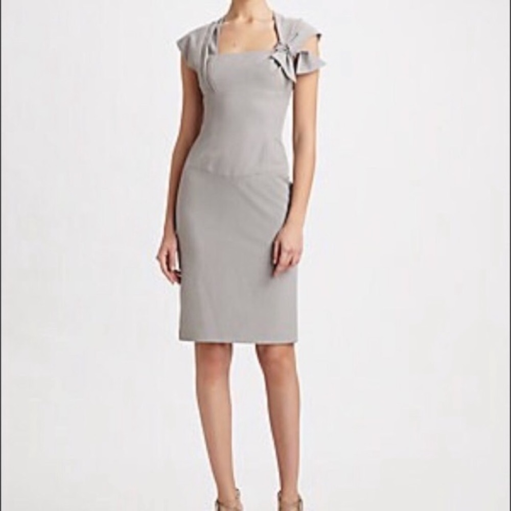 Black halo Navy van Dries Dress 
Color navy